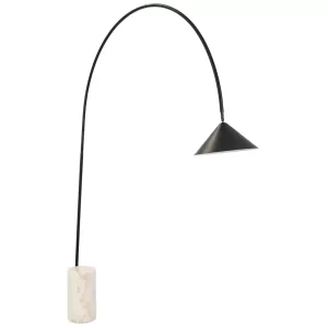 Angel Cerdá Černá kovová stojací lampa No. 8104