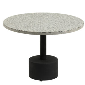 Kave Home Šedý terrazzo odkládací stolek Delano 55 cm