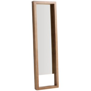 Kave Home Dřevěné stojací zrcadlo Vatro 181 x 52cm