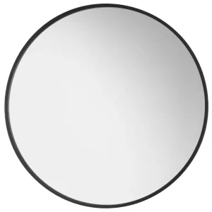 Nova Luce Černé kovové nástěnné zrcadlo Rossi 60 cm