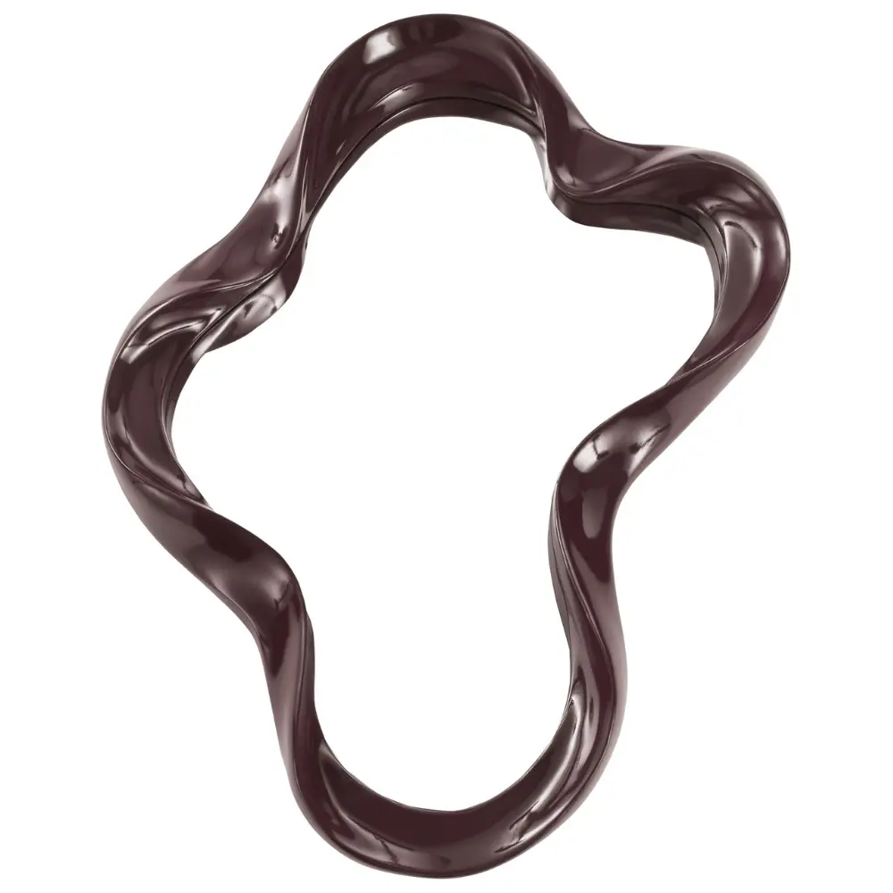 Jotex Tmavě červené nástěnné zrcadlo FLOATING 62 x 46 cm